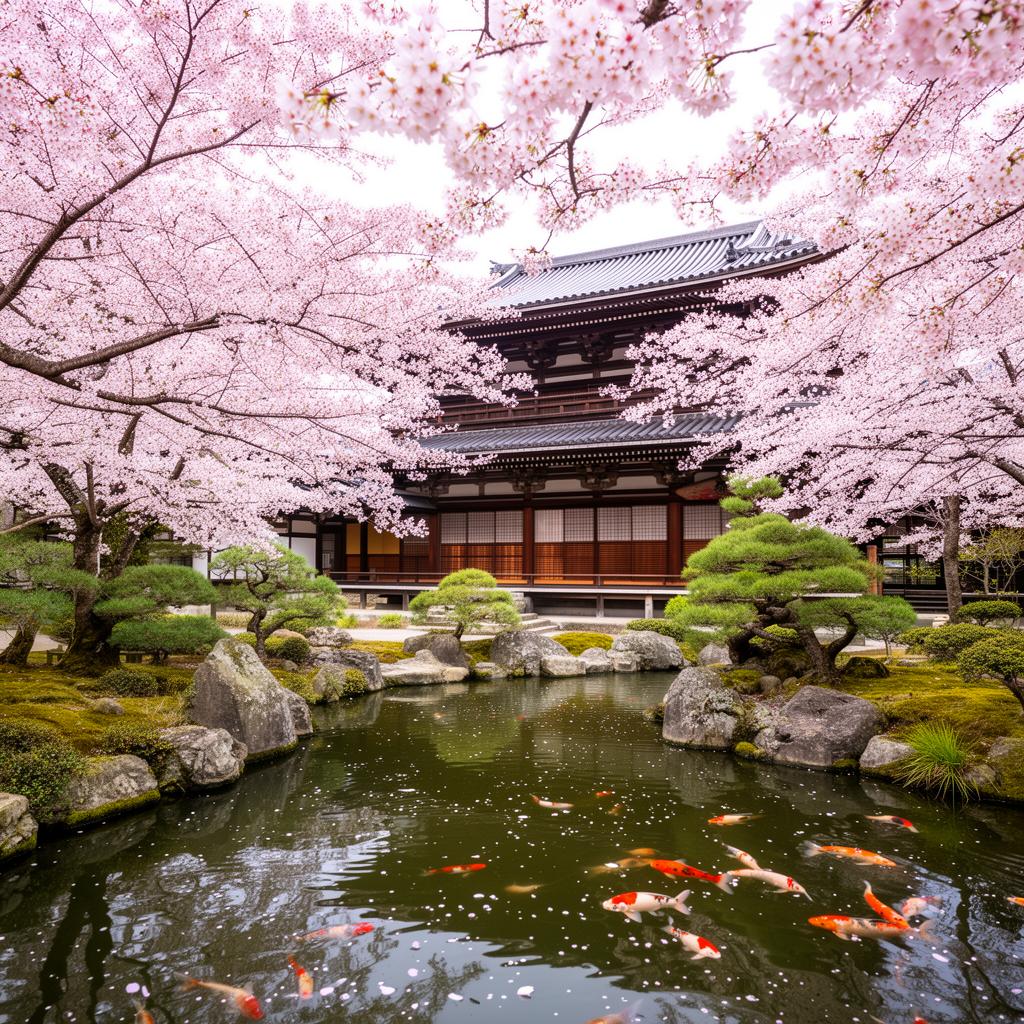 Traveler using smartphone for navigation in vibrant Asian street market