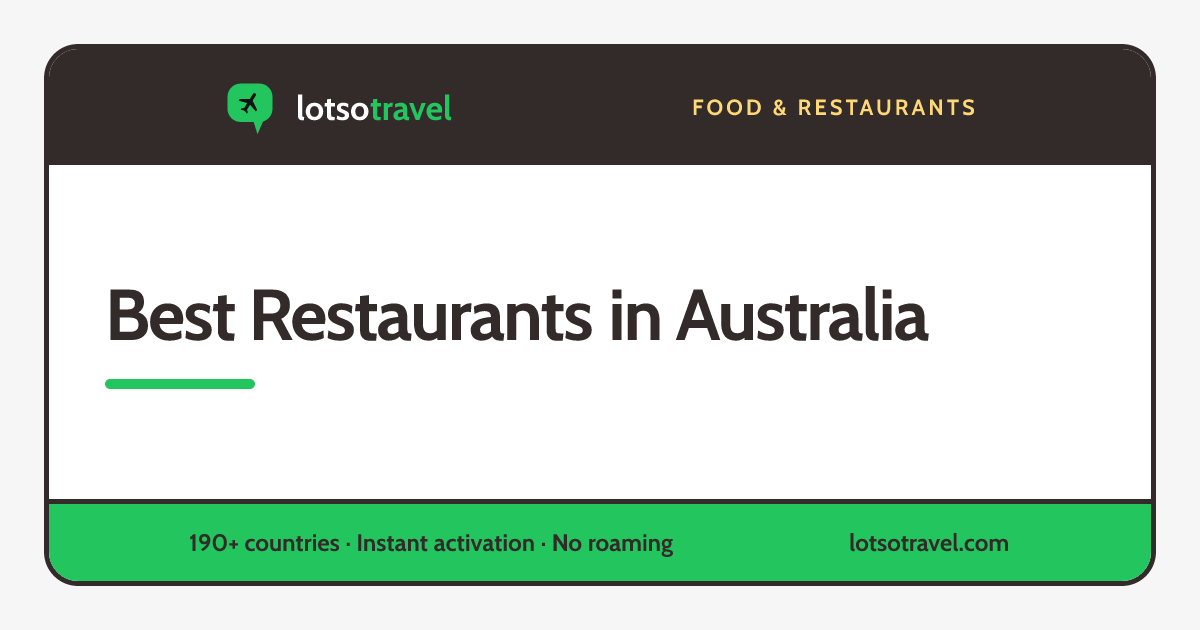 Best Restaurants in Australia 2026: Gourmet Traveller, Good Food Guide ...