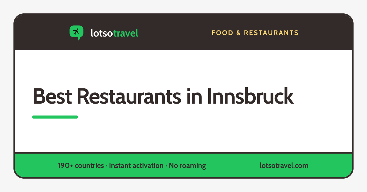 Best Restaurants in Innsbruck 2026: MICHELIN, La Liste and Local ...