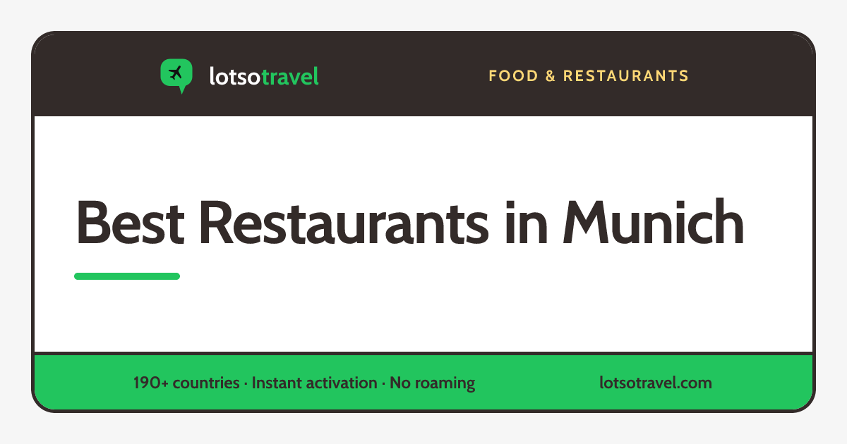 Best Restaurants in Munich 2026: MICHELIN, La Liste and Local Legends ...