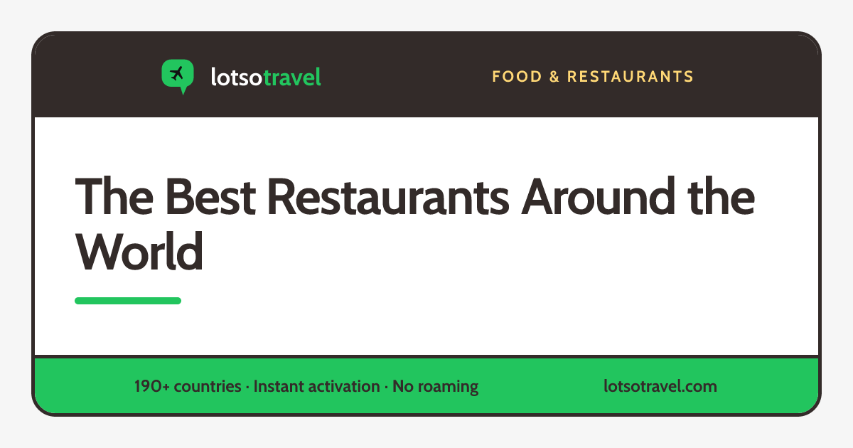 The Best Restaurants Around the World 2026: Every Country on One Map ...