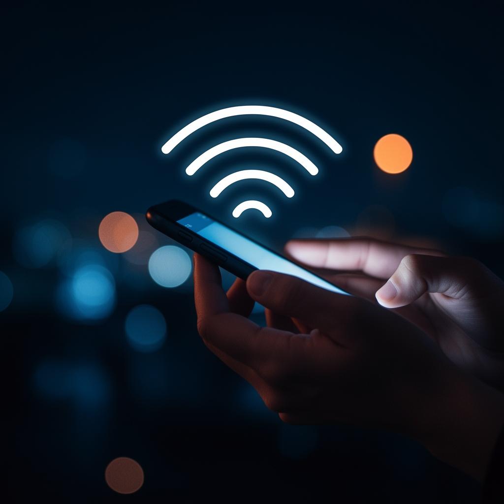 Smartphone showing cellular network troubleshooting screen