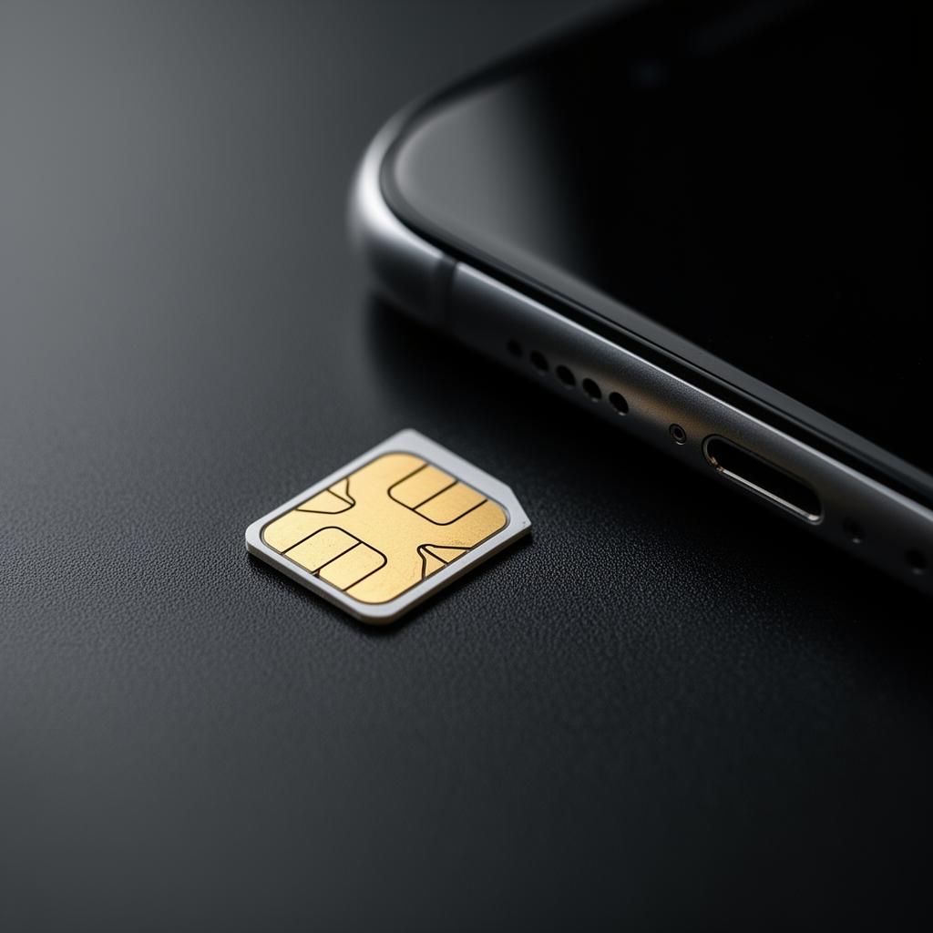 Physical SIM card versus digital eSIM chip side by side comparison