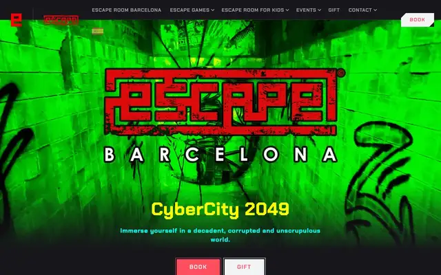 Escape Barcelona website