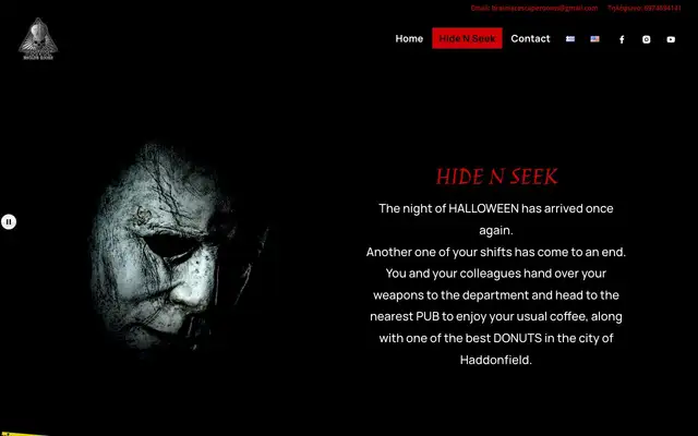 Brainiac Escape Rooms website