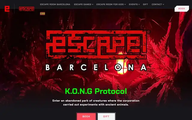 Escape Barcelona website