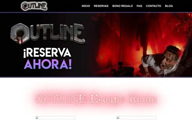 Outline Escape Room website