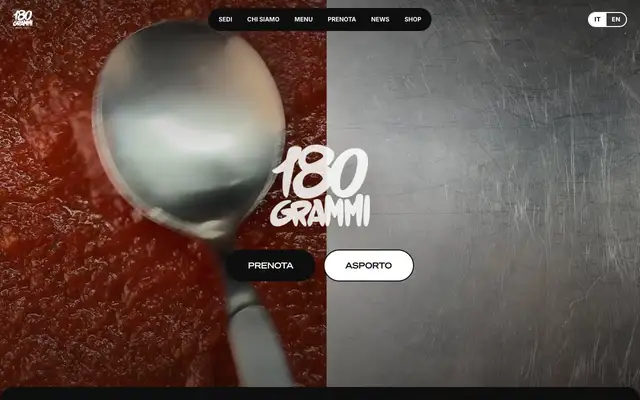 180 Grammi Pizzeria Romana website