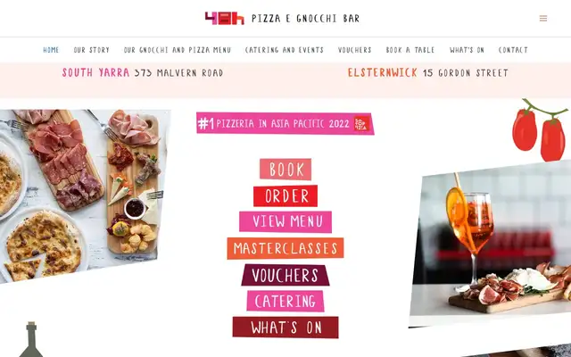 48h Pizza e Gnocchi Bar website