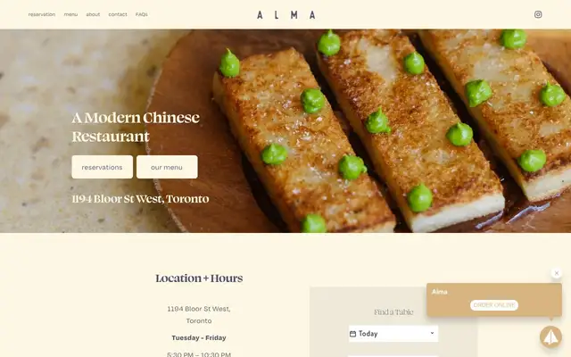 Alma website