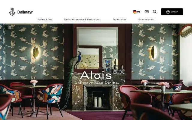 Alois - Dallmayr Fine Dining website