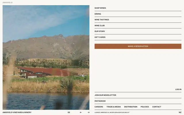 Amisfield website