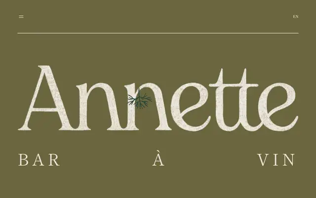 Annette bar à vin website
