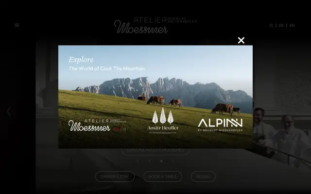 Atelier Moessmer Norbert Niederkofler website