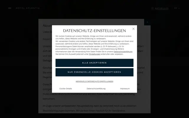 Atlantic Restaurant website