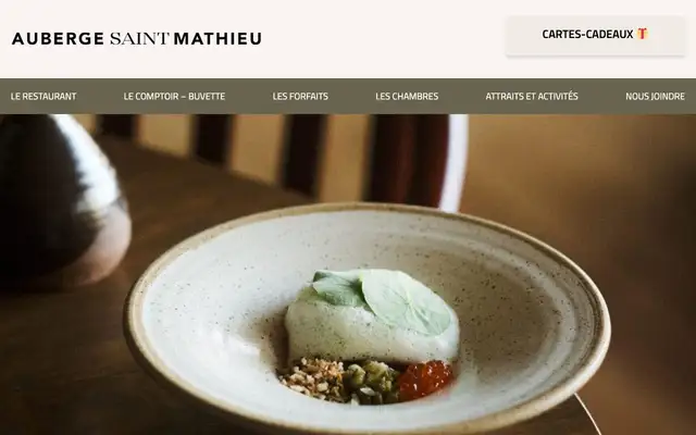 Auberge Saint-Mathieu website