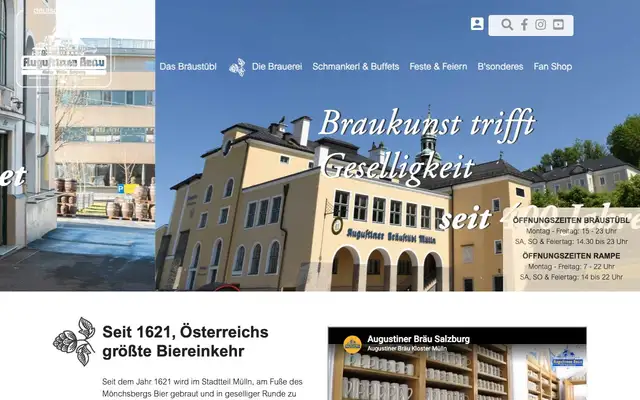 Augustiner Bräu Kloster Mülln website