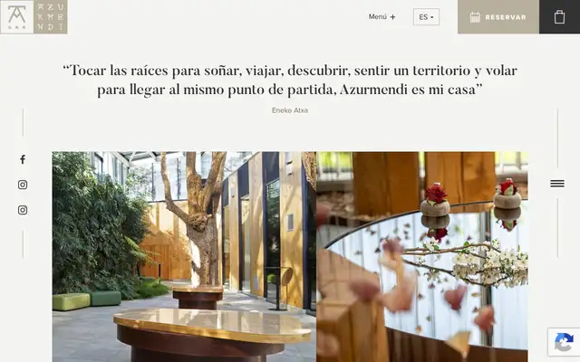 Azurmendi website