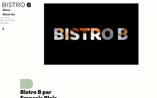 Bistro B website