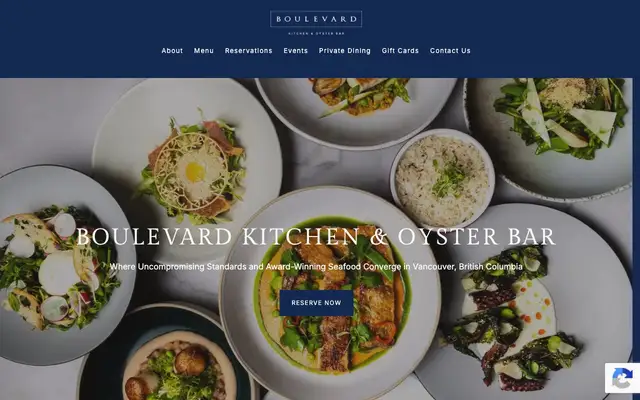 Boulevard Kitchen & Oyster Bar website