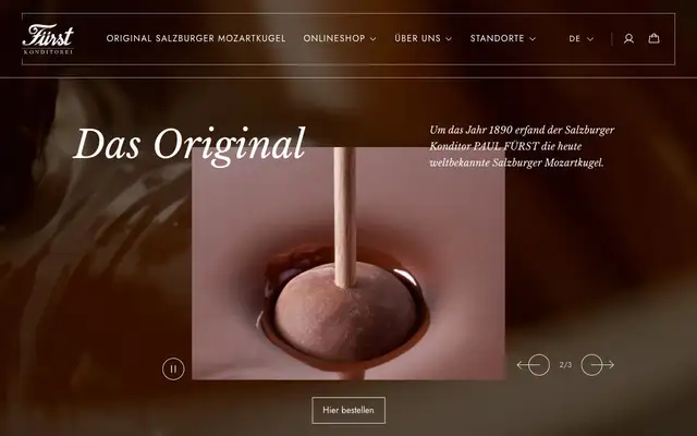 Café-Konditorei Fürst website