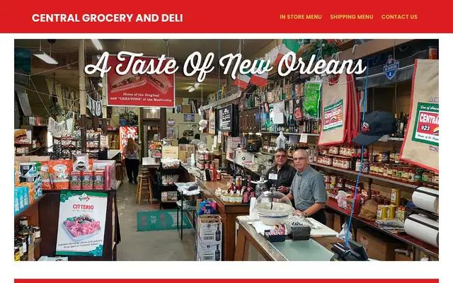 Central Grocery & Deli website