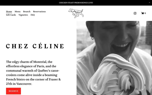 Chez Céline website