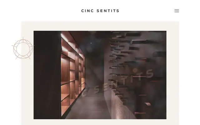 Cinc Sentits website