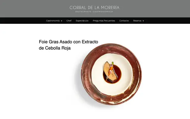 Corral de la Morería Gastronómico website