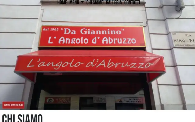 Da Giannino - L'Angolo d'Abruzzo website