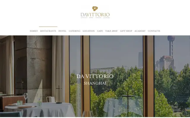 Da Vittorio Shanghai (Da Vittorio) website