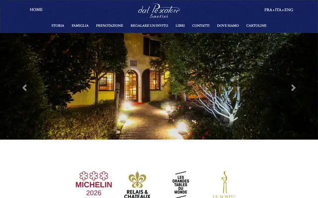 Dal Pescatore Santini website