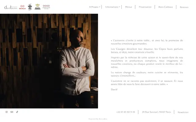 David Toutain website