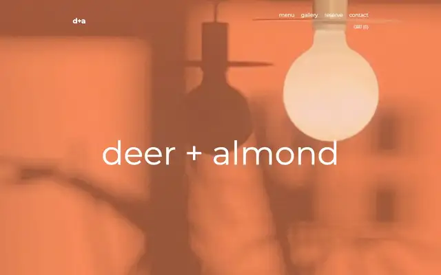 Deer + Almond website