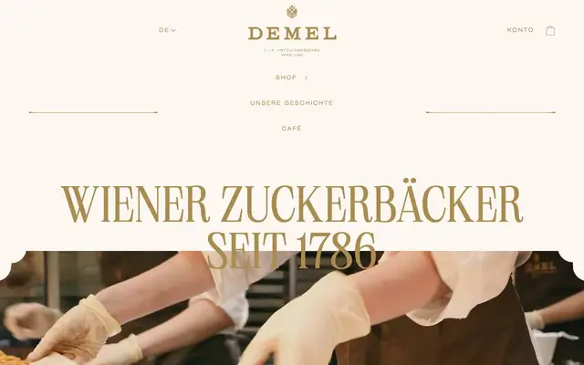 Demel website