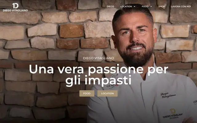 Diego Vitagliano Pizzeria website