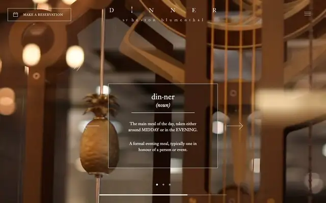 Dinner by Heston Blumenthal website