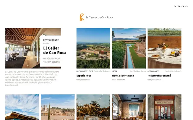 El Celler de Can Roca website