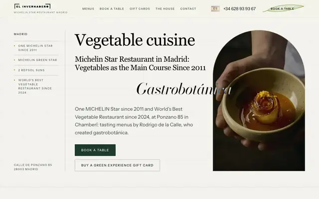 El Invernadero website