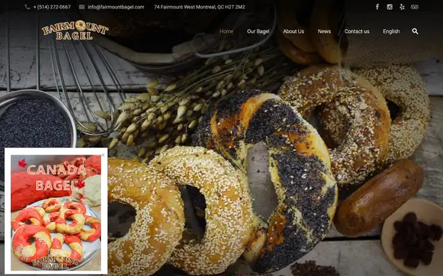 Fairmount Bagel website