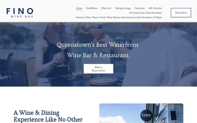 Fino Wine Bar website