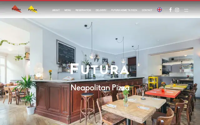 Futura Neapolitan Pizza website