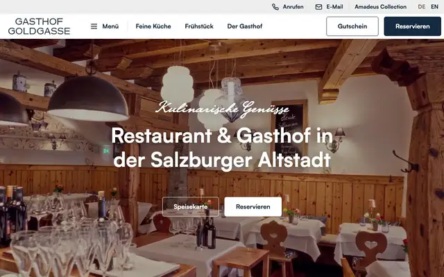 Gasthof Goldgasse website