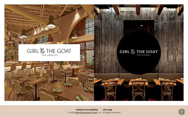 Girl & The Goat website