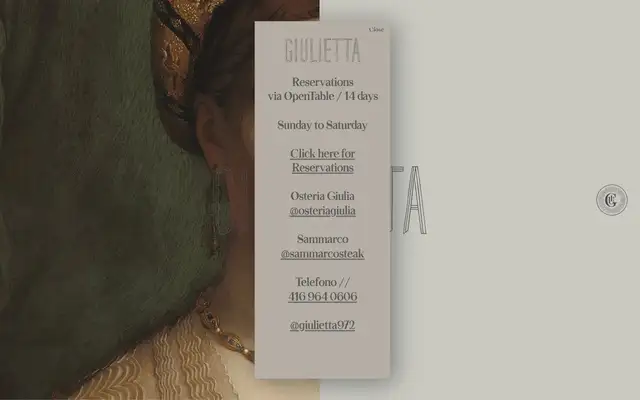 Giulietta website