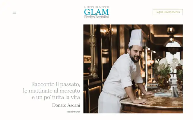 Glam Enrico Bartolini website