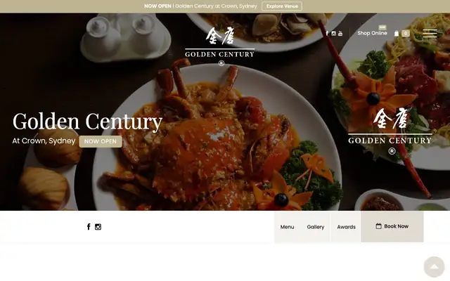 Golden Century website