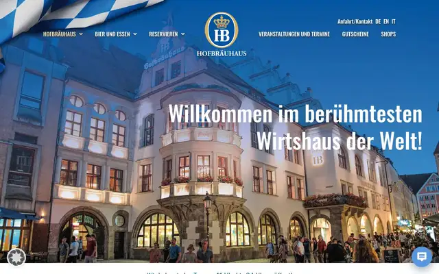 Hofbräuhaus website