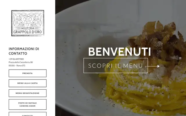 Hosteria Grappolo d'Oro website