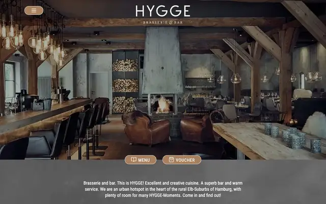HYGGE Brasserie & Bar website